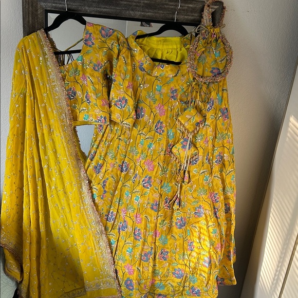 Other - Yellow Floral Lehenga